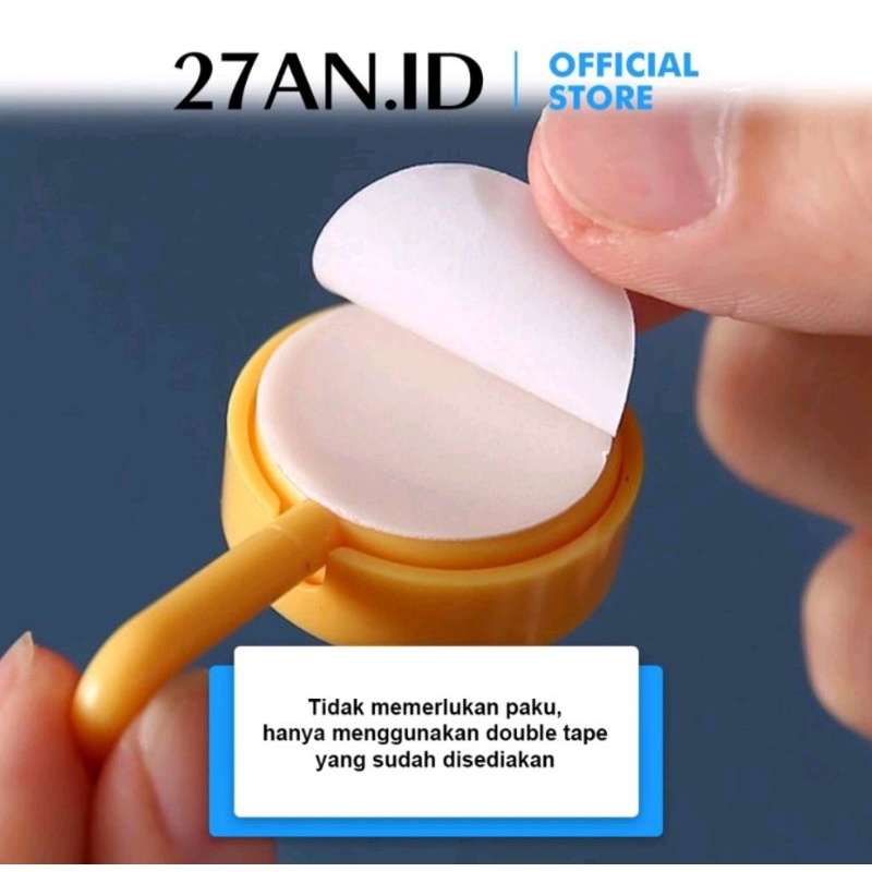 Gantungan Hook Bulat Polos Tempel Tembok Wall Hook Stiker Dinding Kail Tempel Kuat Serbaguna