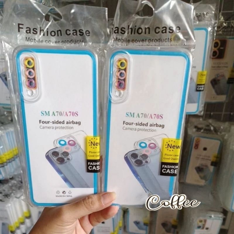 Softcase Casing Bening Samsung A70/A70S Casing Silikon Transparan Pelindung Belakang Camera