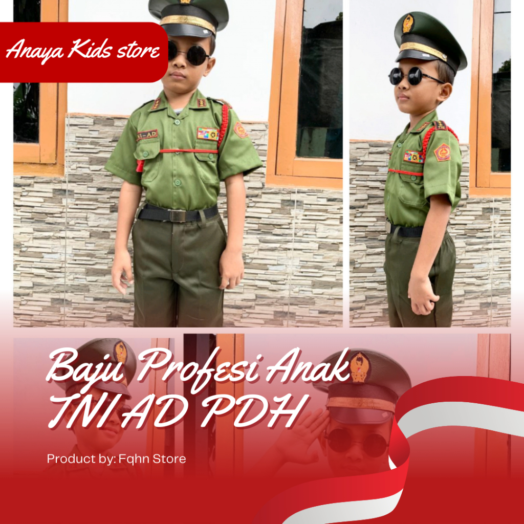 BAJU PROFESI ANAK TNI AD PDH LAKI/BAJU TNI ANAK LAKI