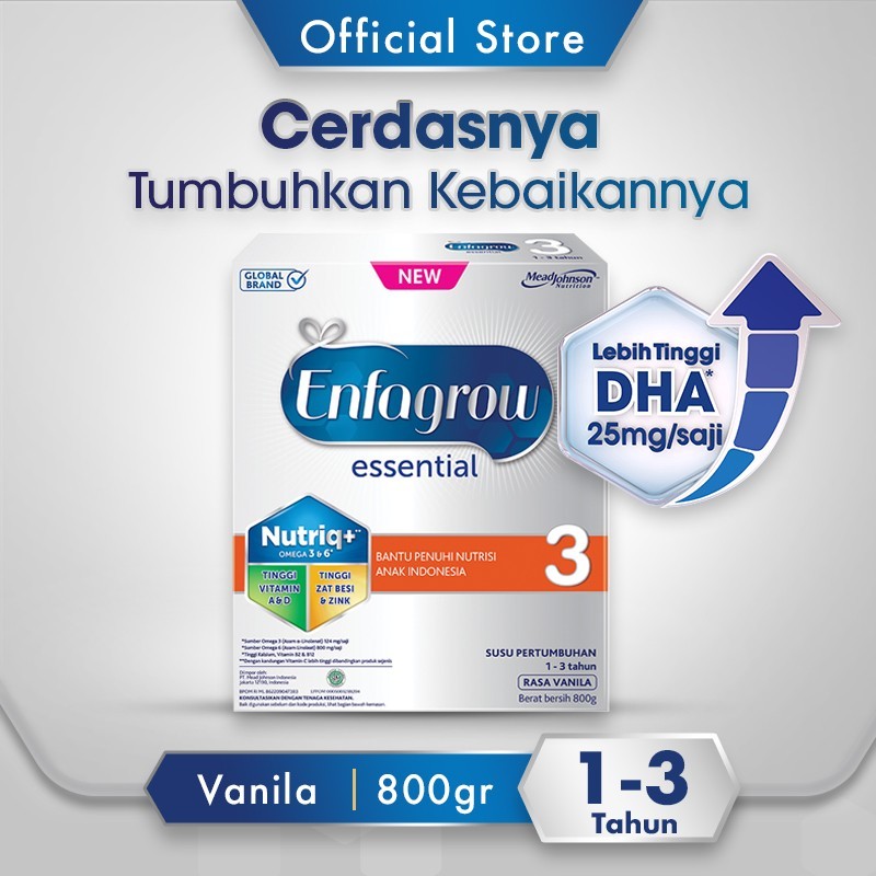 Enfagrow Essential 3 Vanila 800g - Citra Susu