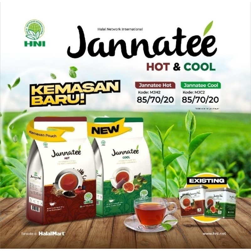 

Janna Tea Cool Hot Teh Herbal HNI HPAI