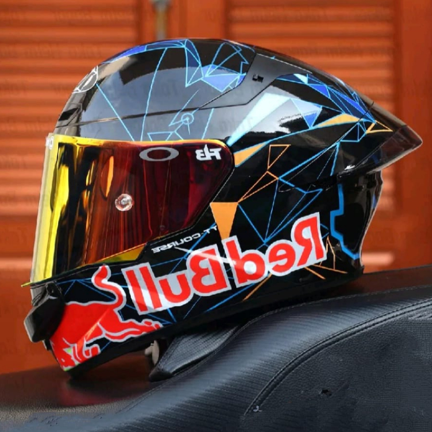 HELM KYT TT Course Pol Espargaro Qatar 2021 Black repaint visor paket full