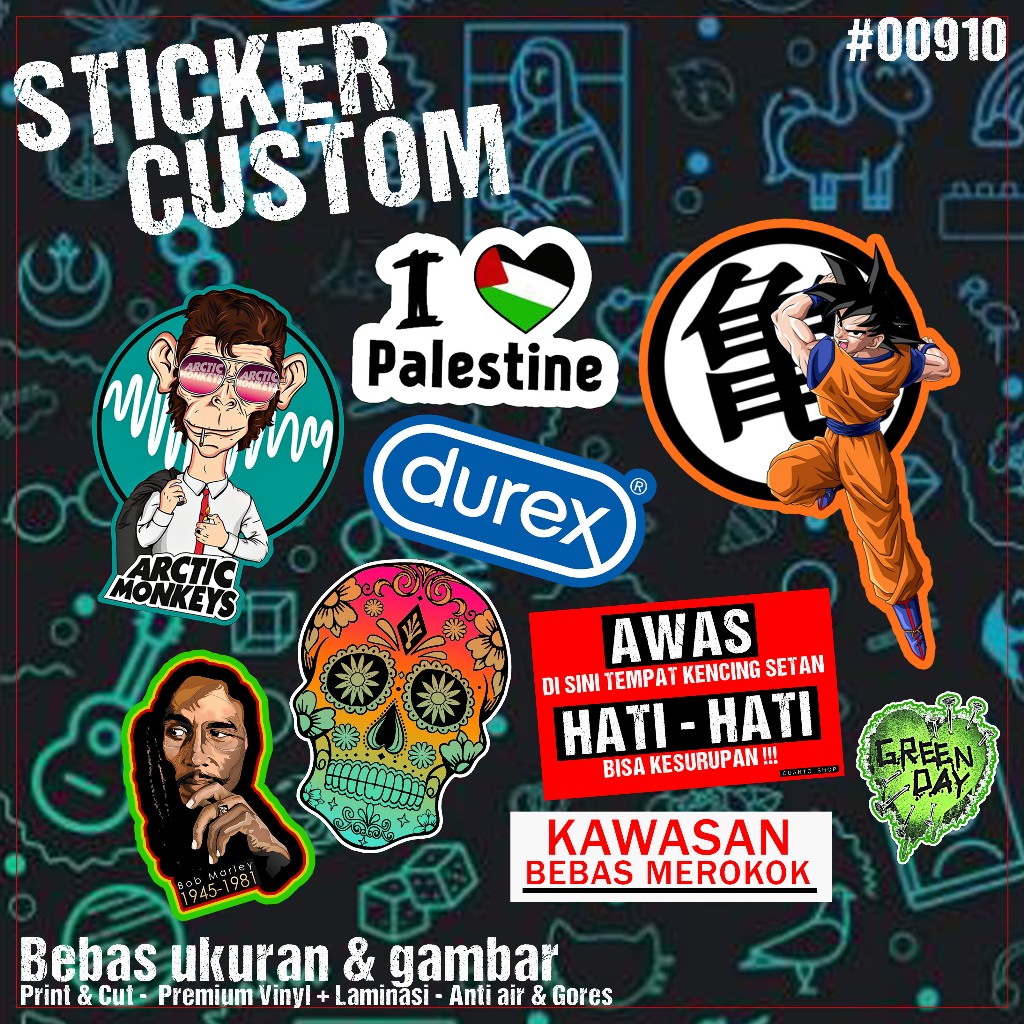 

Custom sticker bebas ukuran - Gambar sesuka hati - Anti air, Anti gores - Kualitas premium - Sudah di cutting - Harga pas di kantong