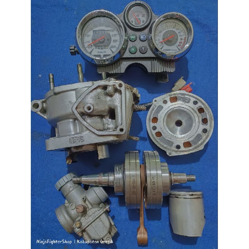 blok ninja 1855 carbu pwl ninja ss ninja r kruk as zx spidometer ORI copotan motor istimewah