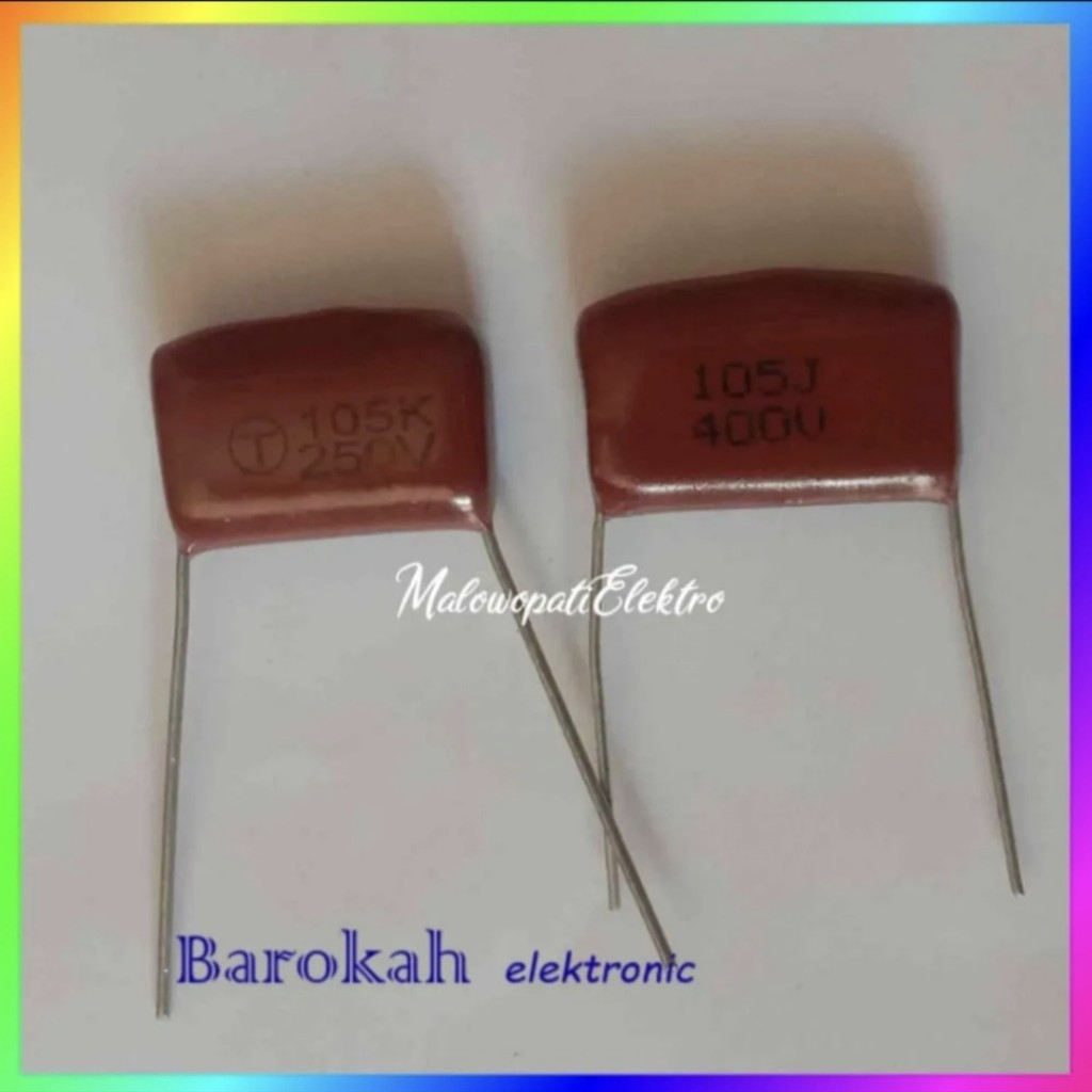 Kapasitor Milar Merah 105K 250 Volt - 105J 400v capacitor 400 Volt