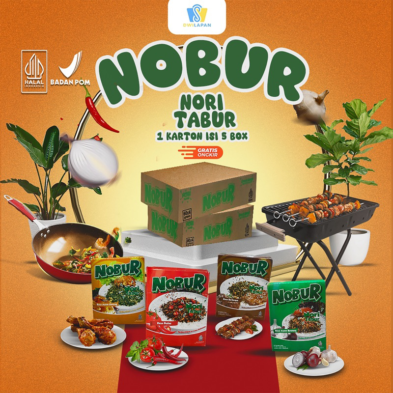 

Nori Tabur HALAL - NOBUR (1 Karton 60pcs)