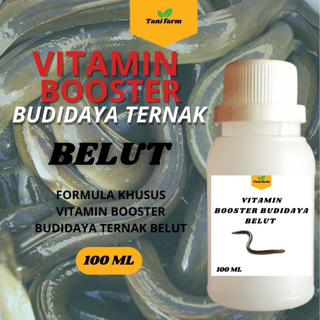 TFI Vitamin cair Untuk Ternak Belut Organik Cair Agar Ikan Belut Cepat Besar Vitamin Budidaya Belut