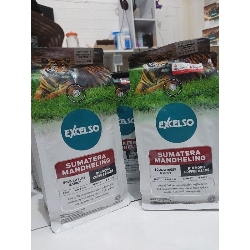 

Kopi Excelso [ORIGINAL] Sumatera Mandheling biji kopi / coffee beans 200gr pouch