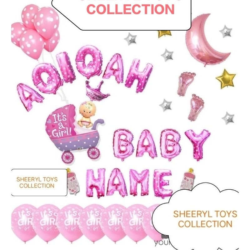 PAKET DEKOR AQIQAH SET DEKORASI AQIQAH