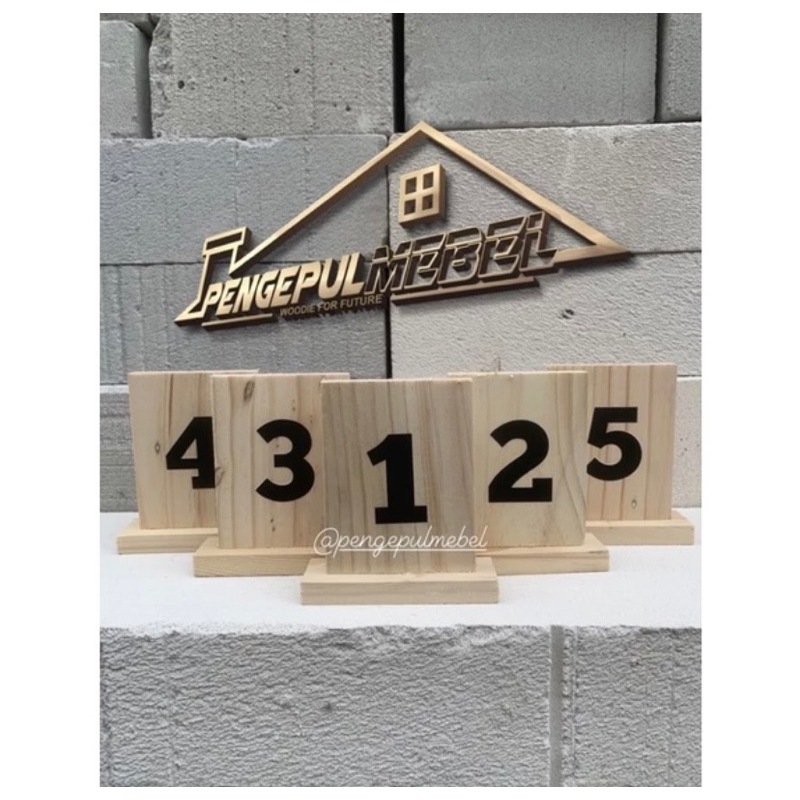 PAPAN NOMER MEJA MAKAN, PAPAN NOMER MEJA CAFE, PAPAN NOMER MEJA