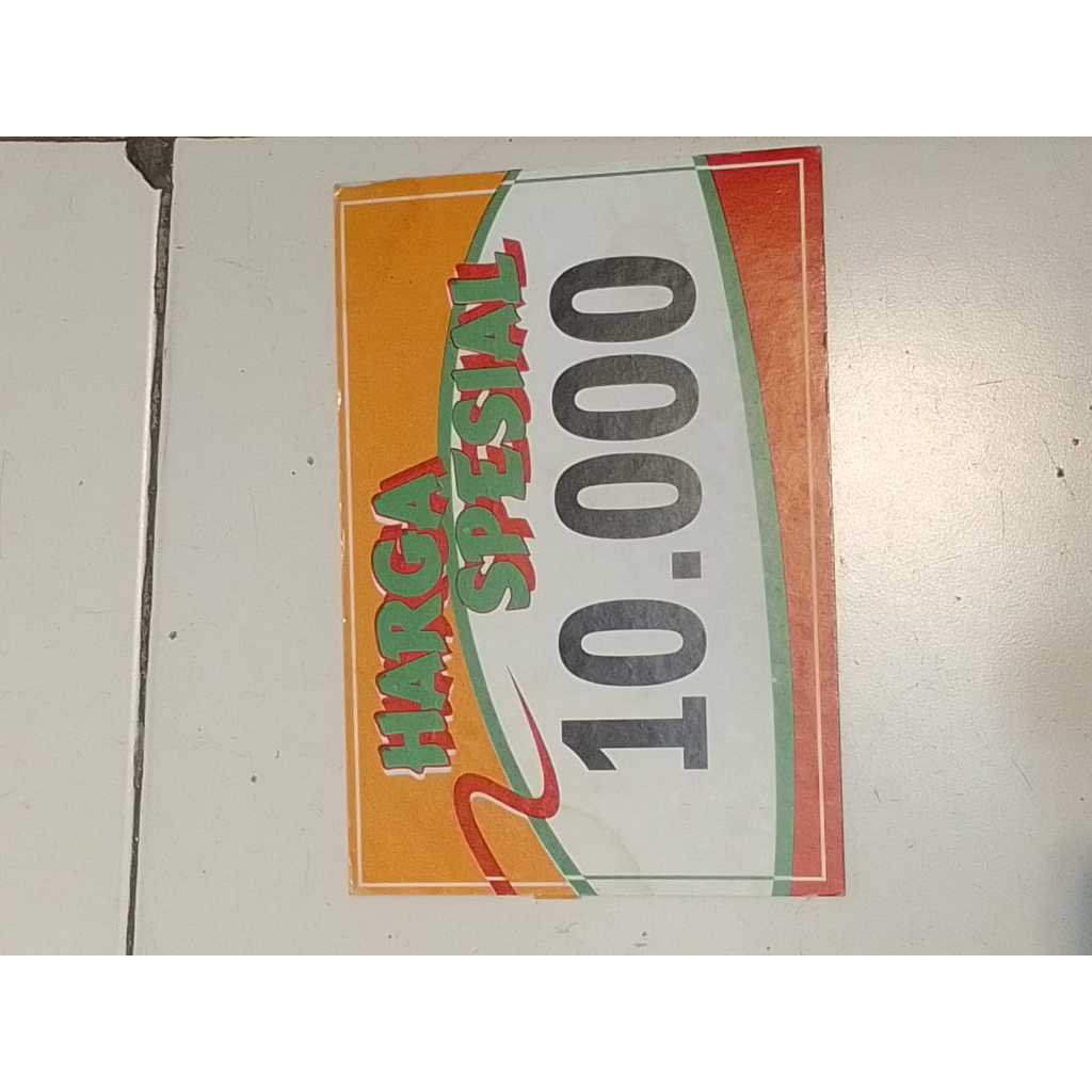 

Kertas Tulisan Harga Bandrol / Kertas Obral Harga Jualan ( HARGA SPESIAL 10.000)