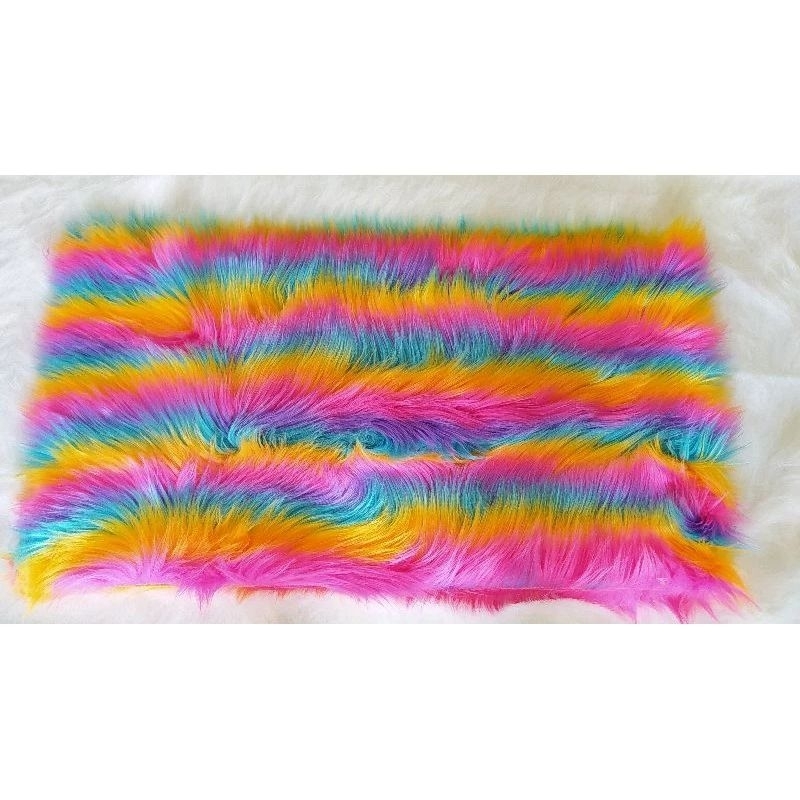 TERBARU KAIN BULU KOREA KEKINIAN LIMITED EDITION WARNA PELANGI BEST SELLER - BULU BANTENGAN TERLARIS