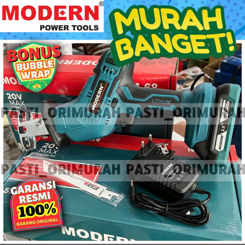 mesin gergaji Cas saber saw cordless sabre baterai 20V M68 miter mitter saw reciprocating saw