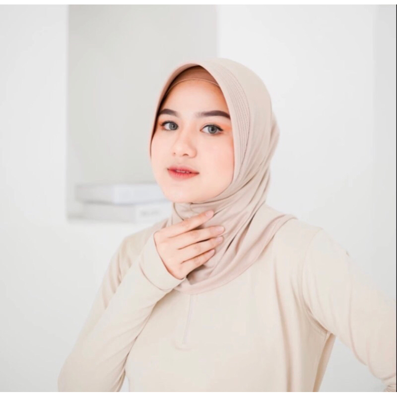 HIJAB SPORT PREMIUM  PET TEBAL /  HIJAB OLAHRAGA / HIJAB INSTANT BERGO / JILBAB SEKOLAH / PET TEBAL