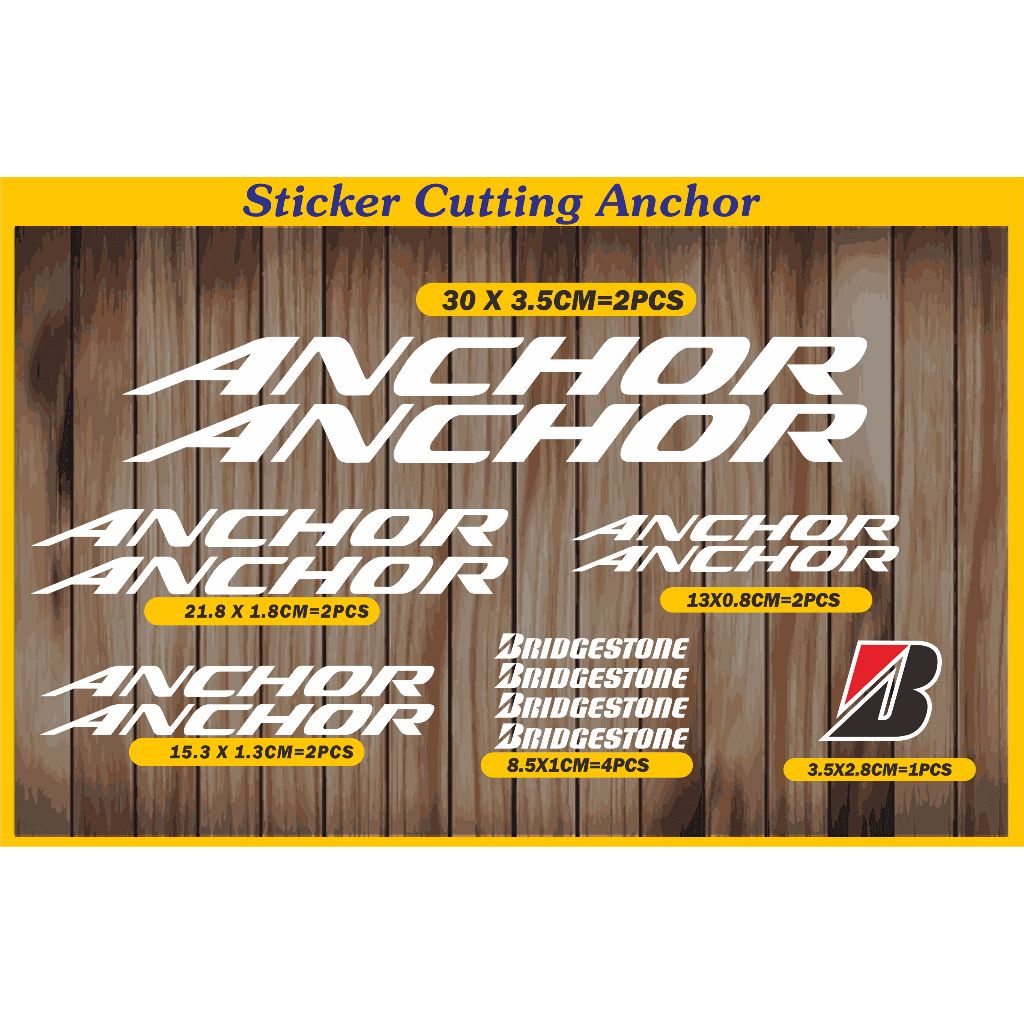 Sticker cutting Anchor Bridgestone Sticker Frame Fixie Anchor