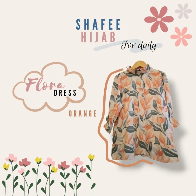 Flora dress anak || dress daily anak 3-5 tahun