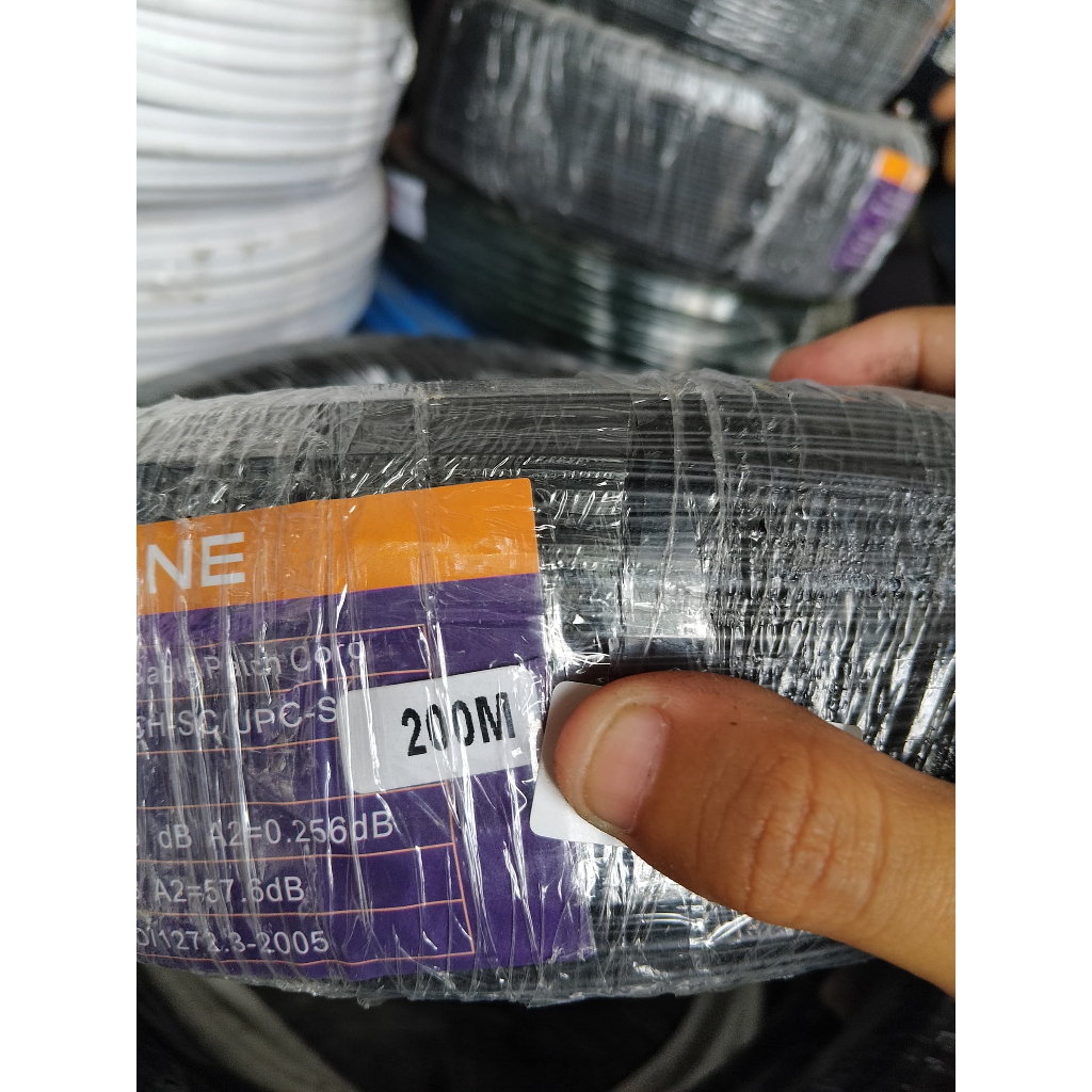 Kabel Fiber Optik Percon 1 Core 200 meter SC UPC