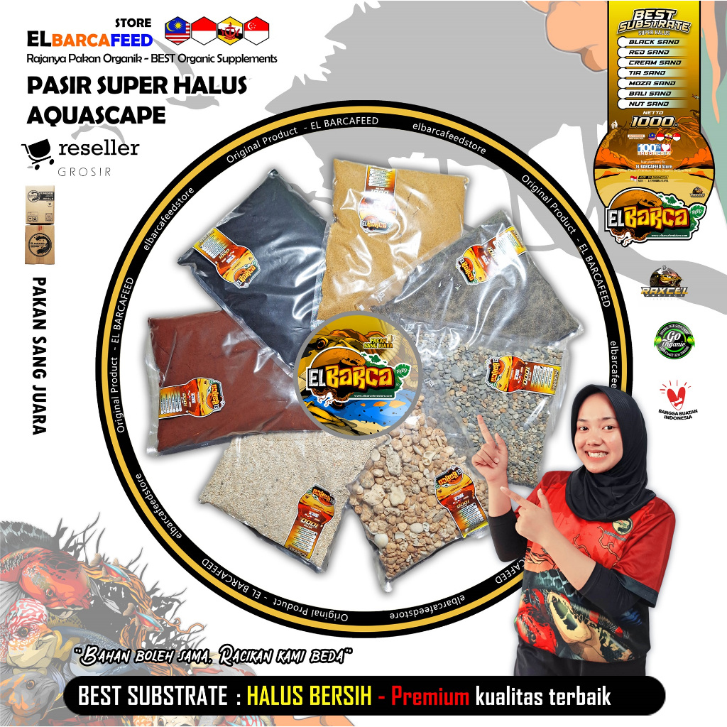 PASIR AQUARIUM SUPER HALUS AQUASCAPE PREMIUM pasir malang tia moza bali biotope paludarium terlaris