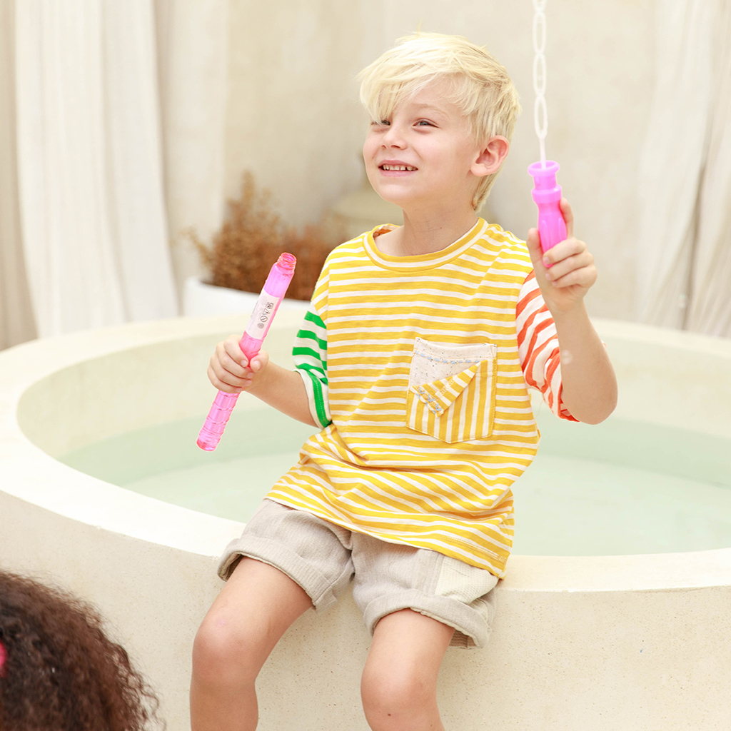 Kiddiposh - Baju anak Toga Stripe tee By Petite Sunday