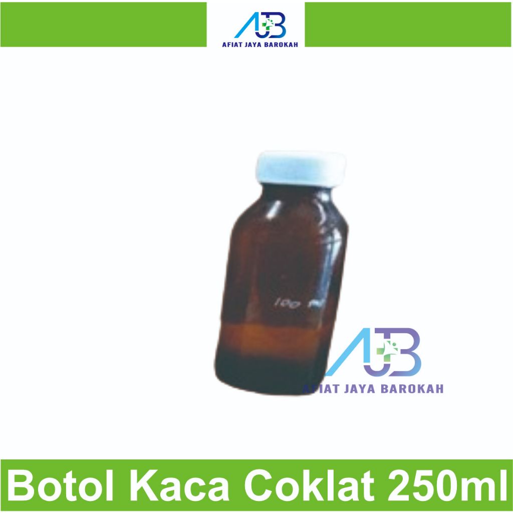 Botol Kaca Coklat 250ml