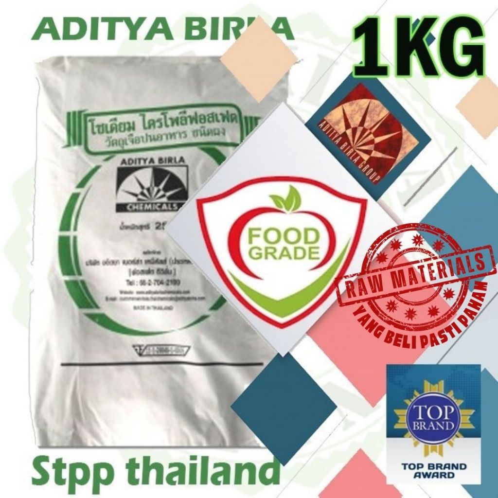 

STPP FOOD GRADE 1kg Pengenyal Bakso Baso Mie Sodium Tripolyphosphate