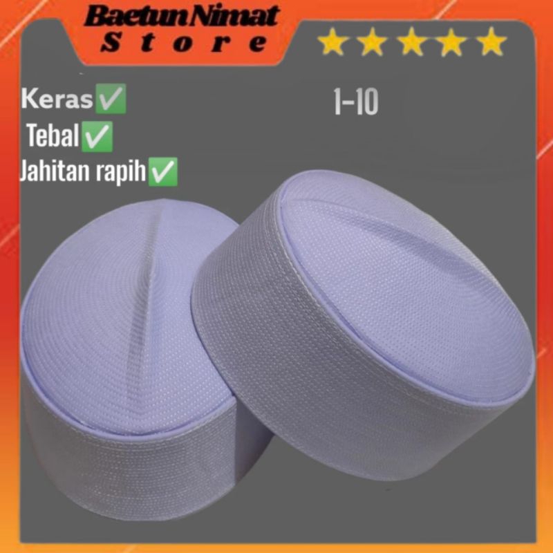 Peci Batok / Peci Kalbut /Peci haji Pendek