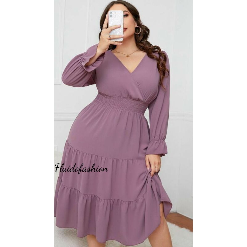 DRESS SISY//DRESS BIG SIZE//DRESS JUMBO WANITA//DRESS NATAL//DRESS KOREAN STYLE