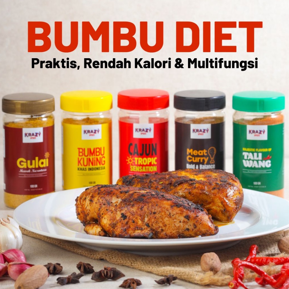 

New event Krazy Spices Bumbu Marinasi Diet Dry Rub