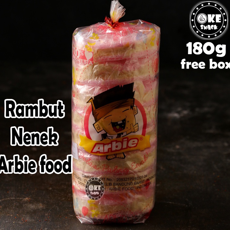 

ORIGINAL Arbie Aromanis Gulali Rambut nenek 17g