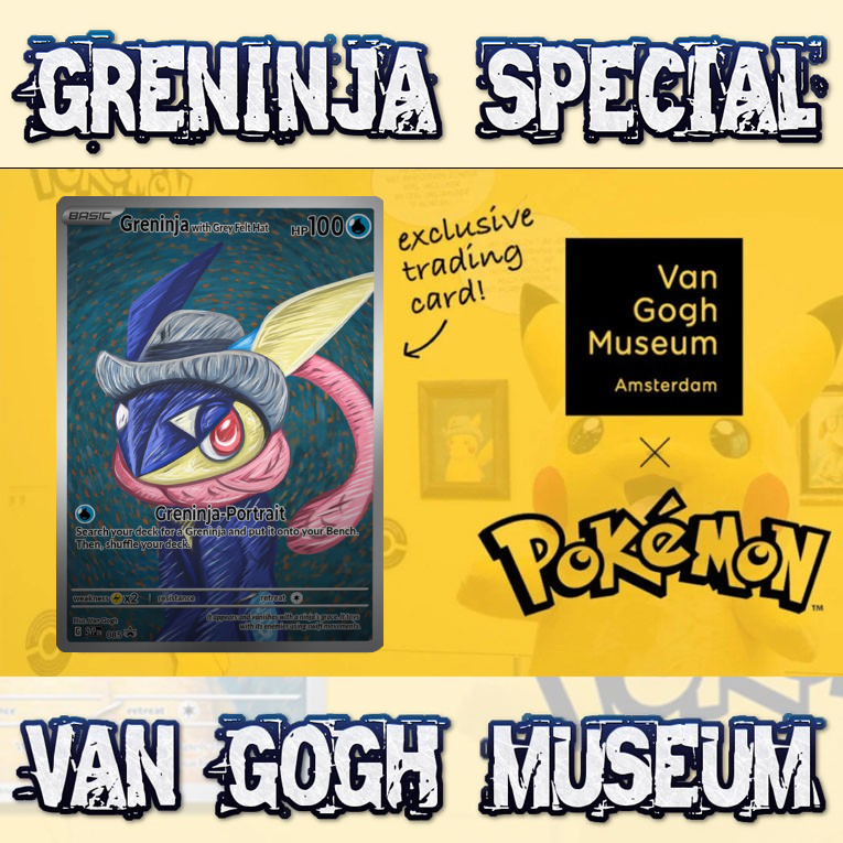 KARTU POKEMON TCG HOLOGRAM SPECIAL GRENINJA VAN GOGH MUSEUM