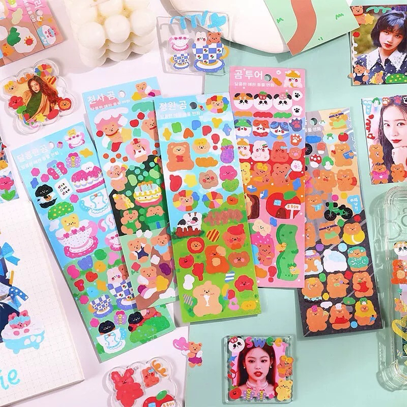 

READY STOCK BISA COD - CUTE STIKER LASER GLITTER KARAKTER KARTUN HEWAN BERUANG KELINCI LUCU GAYA REMAJA CEWEK KPOP KOREA IDOL DEKORASI PHOTOCARD TOPLOADER AESTHETIC DIY JURNAL SCRAPBOOK DIARY HP CASING LAPTOP FANCY ELEGAN MEWAH PREMIUM IMPOR MURAH KAWAII