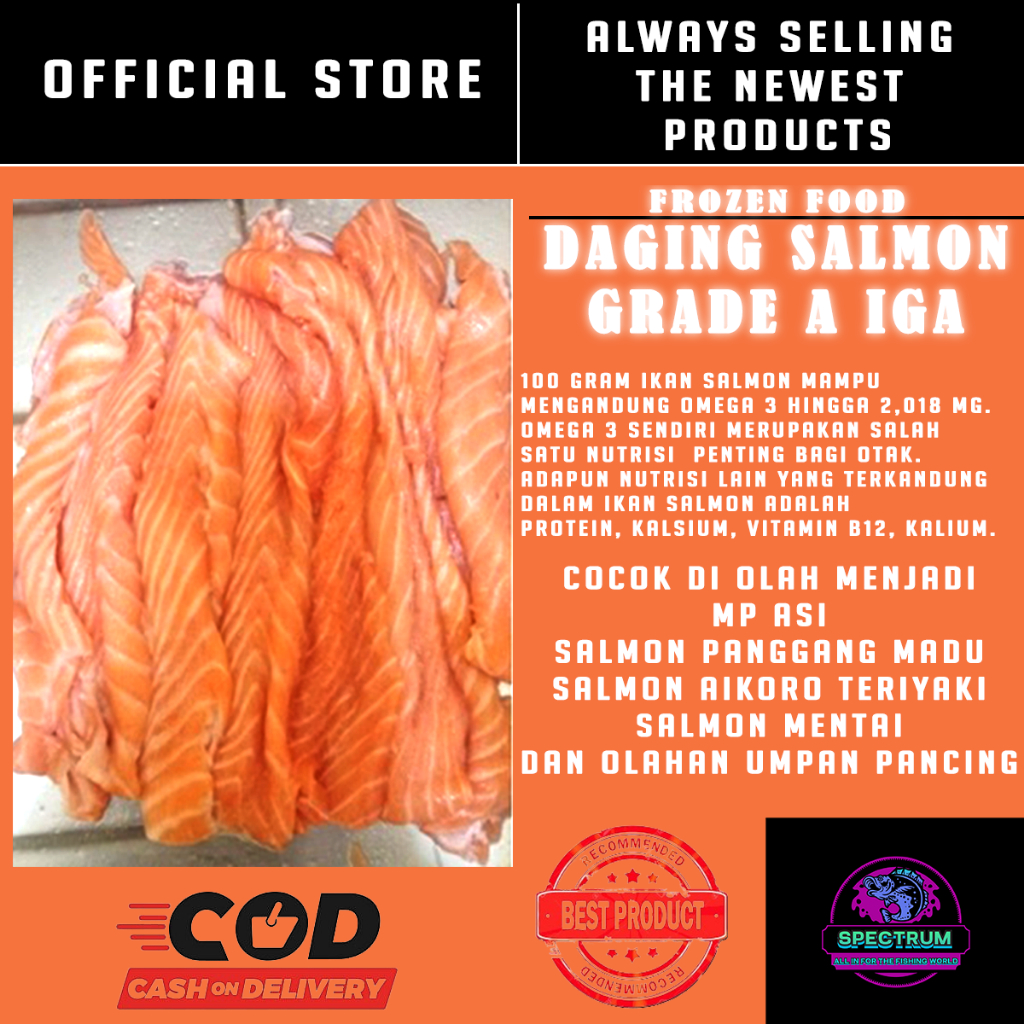 

Daging Salmon Grade A Full Daging Iga