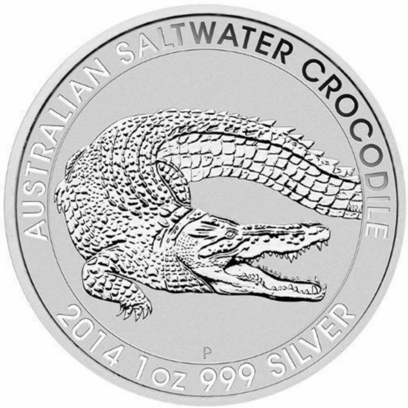Perak Australia Crocodile 2014 1 oz silver coin
