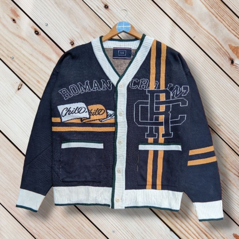 CARDIGAN ROMANTICCROWN KNITWEAR PRIA WANITA VINTAGE SWEATER SCOND