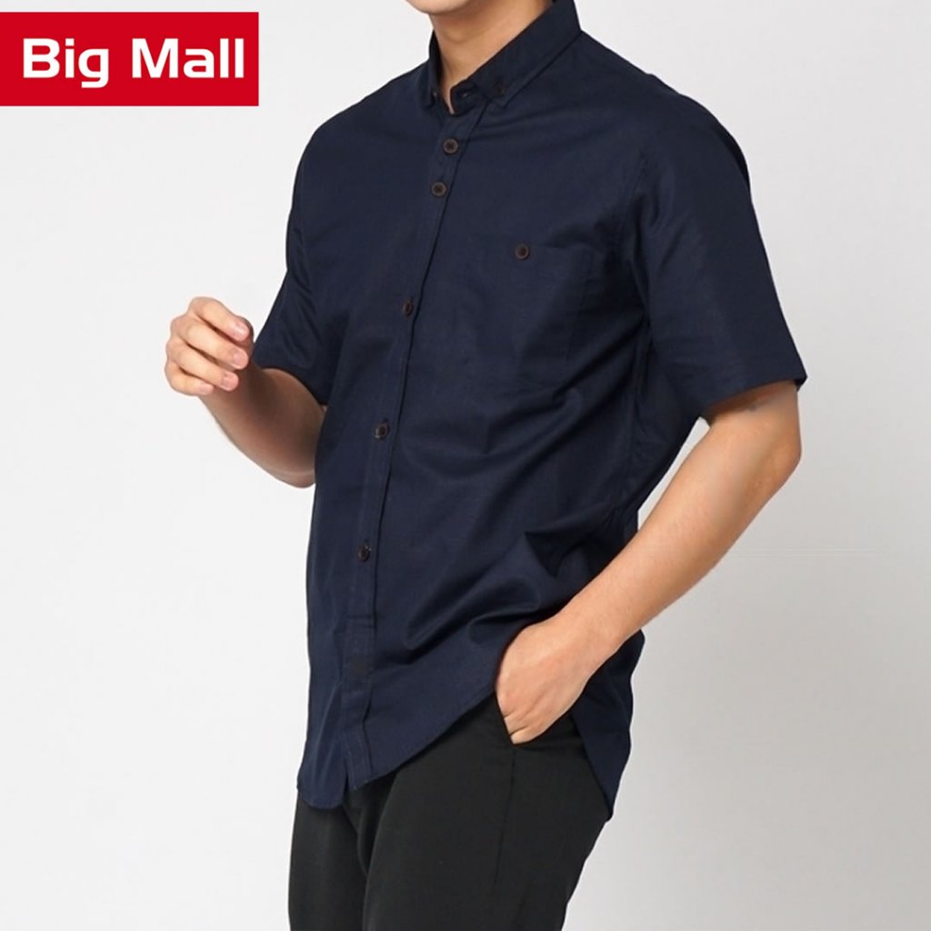 Hemat Big Mall [M-Xxxxl] Kemeja Pria Lengan Pendek Premium Mall