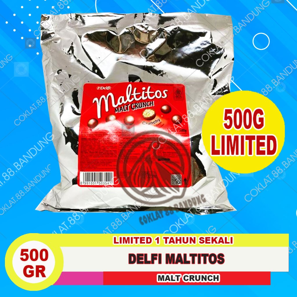 

COKLAT DELFI MALTITOS KILOAN 500GR, DELFI MALTITOS TOPLES 325GR JAR TOPLES MALT CRUNCH, COKLAT DELFI KILOAN