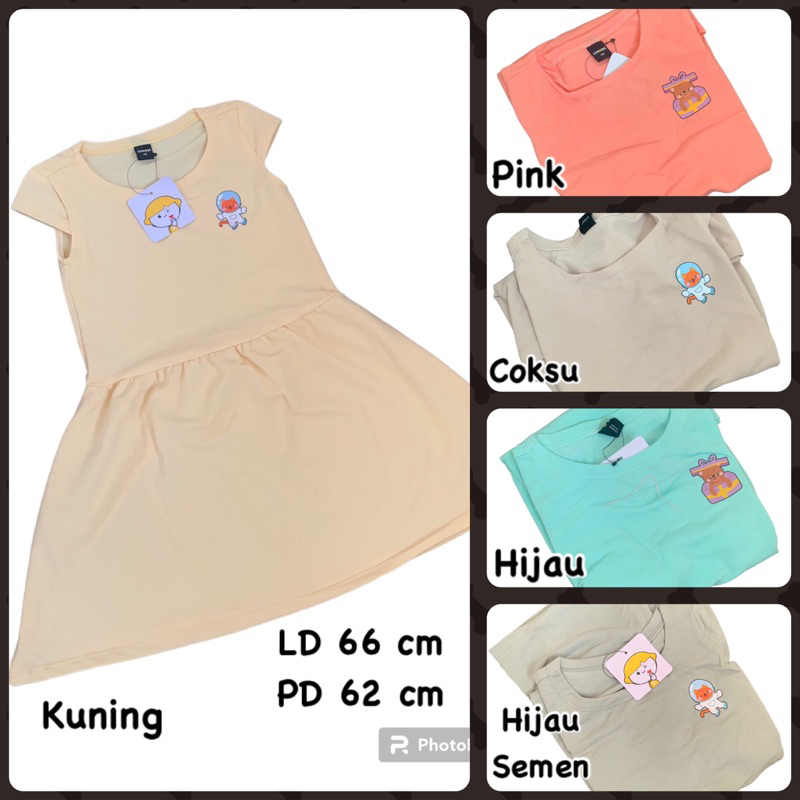 Daster Anak Lemone Umur 3 tahun