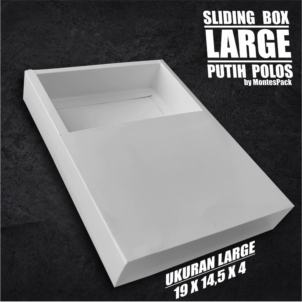 

BOX SLIDING LARGE / SLIDING BOX JUMBO putih polos