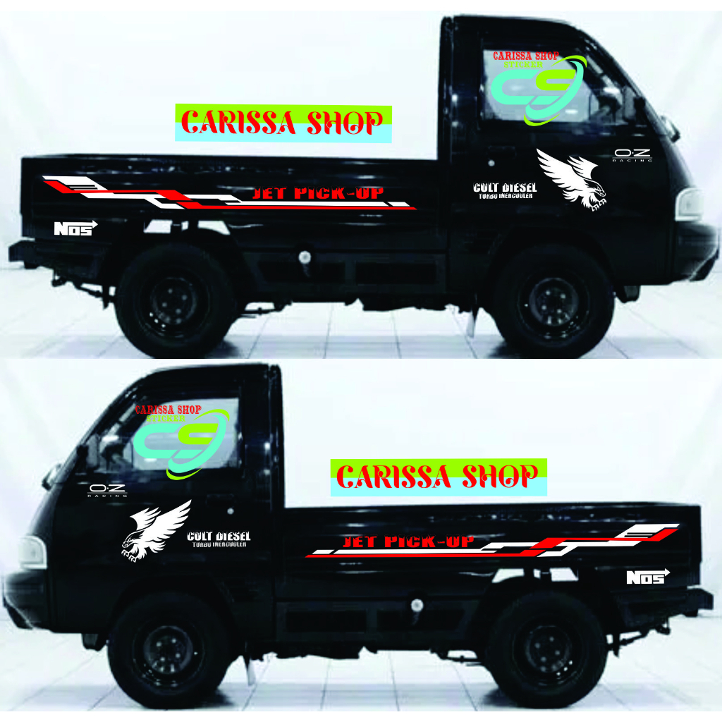 Stiker Striping Mobil Pick Up lis elang Sticker Mobil Pick Up New Carry L300 Colt T120ss Terlaris