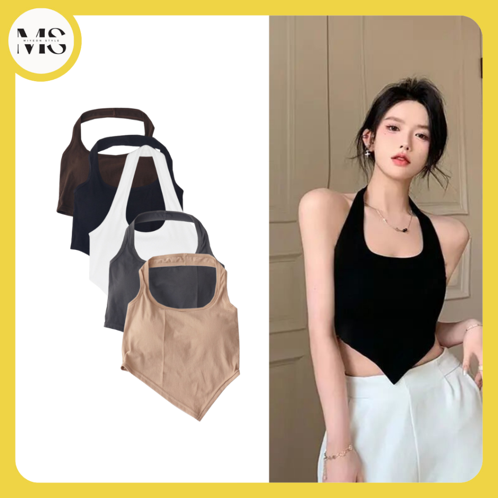 *Miyeon* 390 Tanktop Crop Top Style Tanktop Bra Leher Sexy Fashion Korean