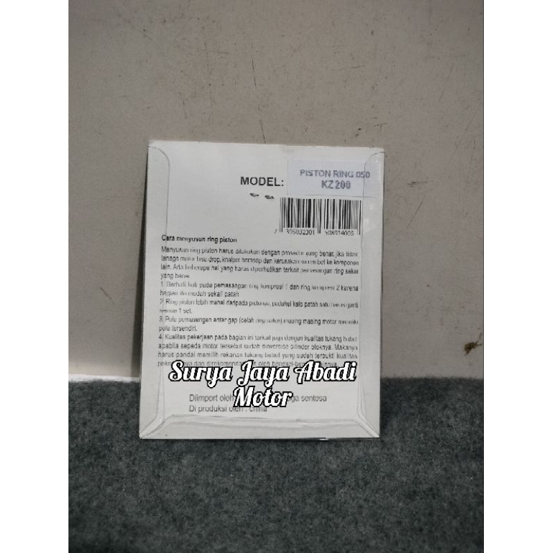Ring Piston Kawasaki KZ KZ200 KZ 200 Binter Merzy Os 50 Japan Quality