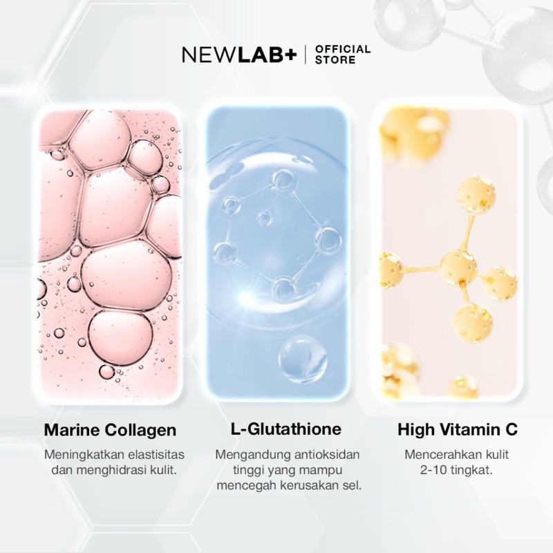 Newlab collagen drink MINI 7 sachet Mini Box Newlab+ Brightlogy kolagen gr gram minuman ori COLLAGEN BRIGHTLOGY powder drink 125gr 7sachet NEWLAB+ NEWLAB travel pack