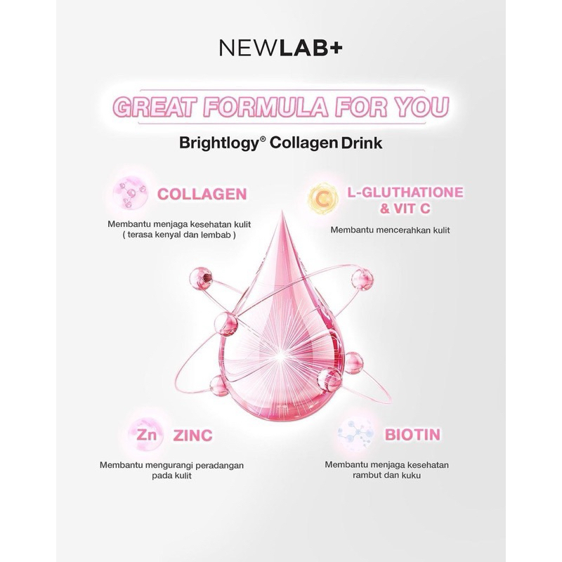 Newlab collagen drink MINI 7 sachet Mini Box Newlab+ Brightlogy kolagen gr gram minuman ori COLLAGEN BRIGHTLOGY powder drink 125gr 7sachet NEWLAB+ NEWLAB travel pack