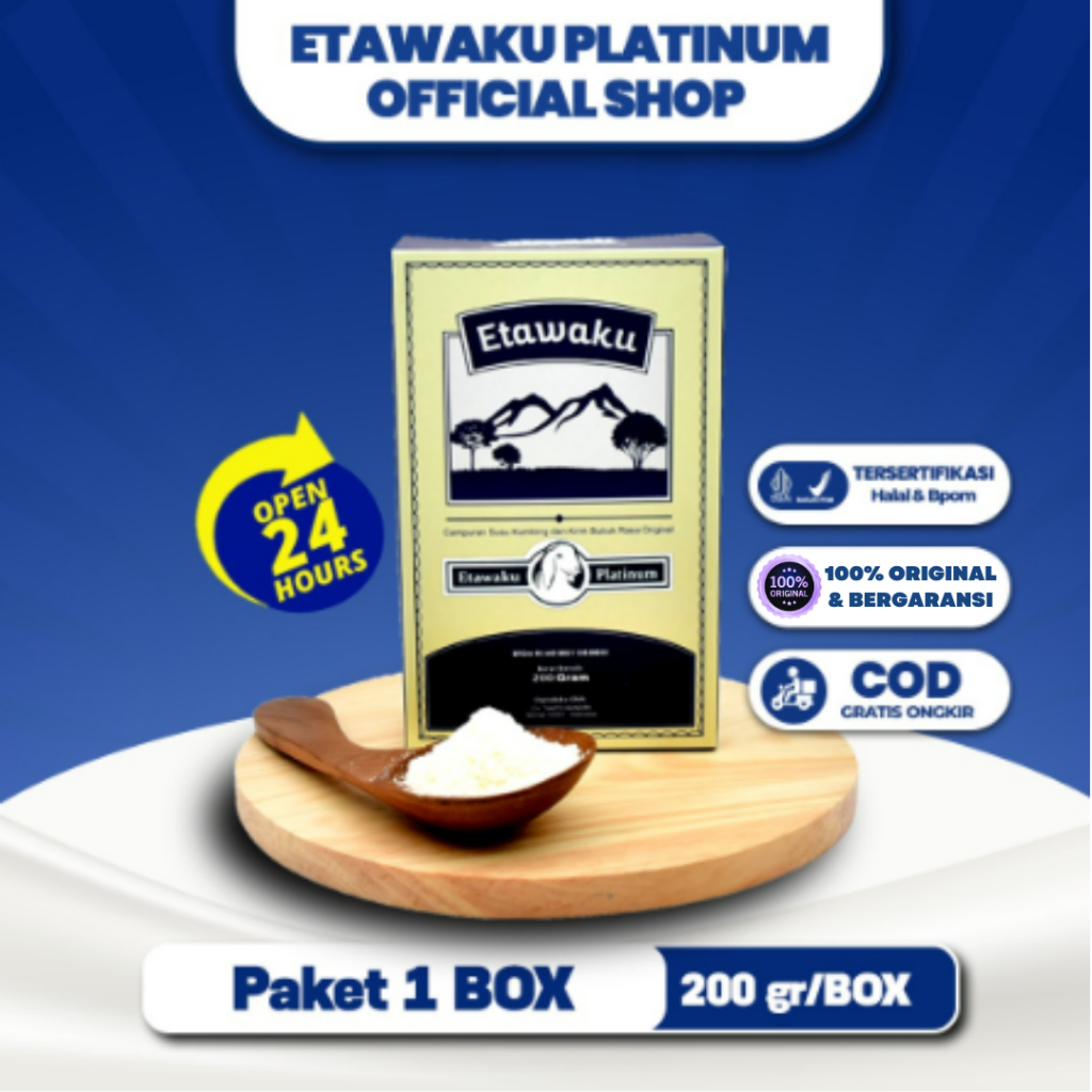

[ BEST SELLER ] Etawaku Platinum 200 gr Susu Kambing Etawa Asli