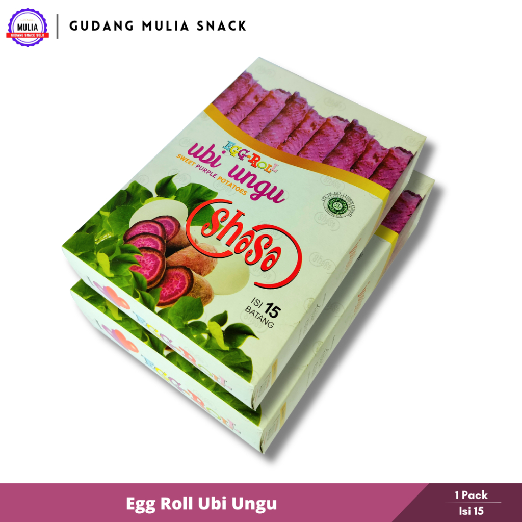 

SHASA Egg Roll Ubi Ungu 15 Batang