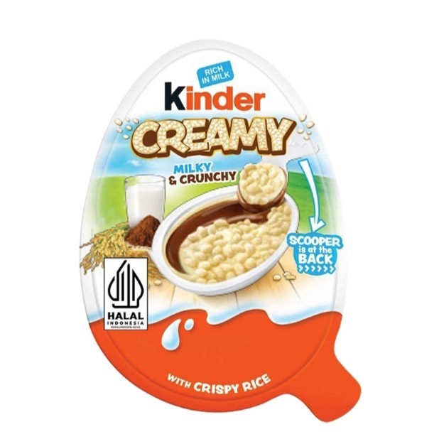 

Kinder Creamy milky & crunchy with crispy rice 19 gr