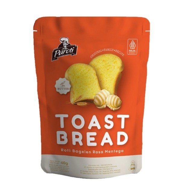 

Paroti Toast Bread Roti Bagelen Mentega 40 gr