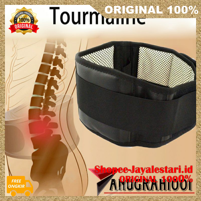 SABUK / KORSET TERAPI ALAT KESEHATAN PEMANAS PINGGANG / PUNGGUNG BELT [ Tourmaline ] ASLI100%
