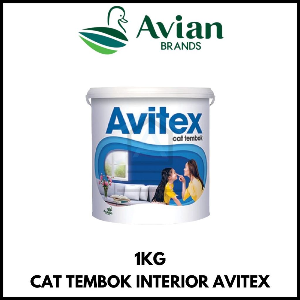 Cat Dinding Dalam / Cat Tembok Interior Avitex 1Kg