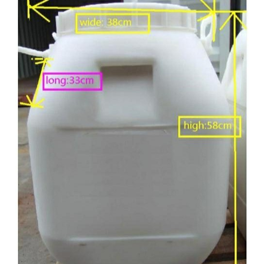 Drum Kosong Bekas Kaporit Kapasitas Air 50 Liter Bahan Kuat Anti Pecah